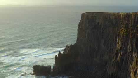 static shot of spectacular cliff in county clare