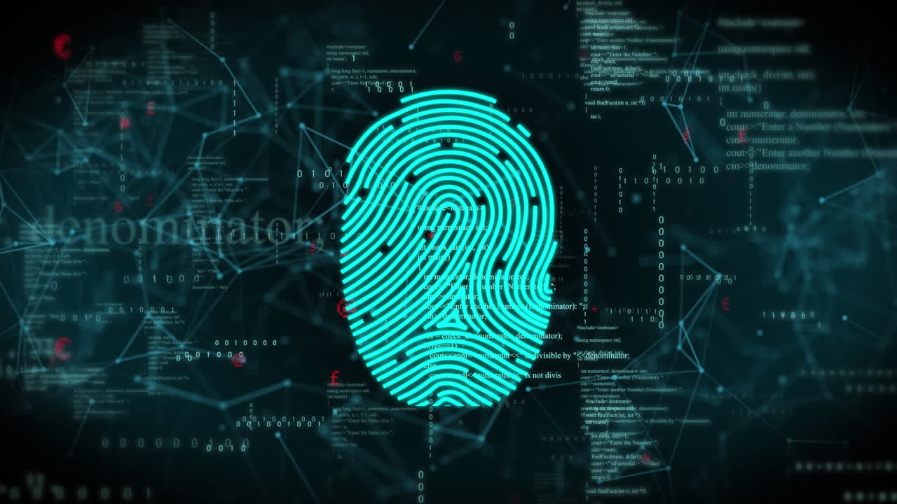 animación del procesamiento de datos sobre conexiones y fondo oscuro