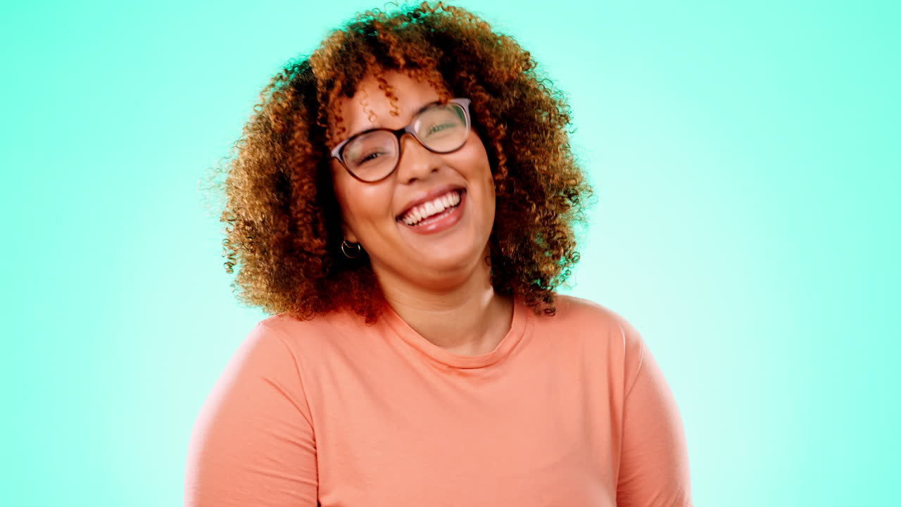 Funny, happy and portrait of a black woman