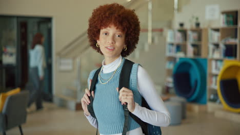 portrait of a smiling student