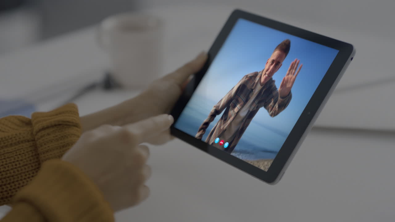 Video Call on Tablet