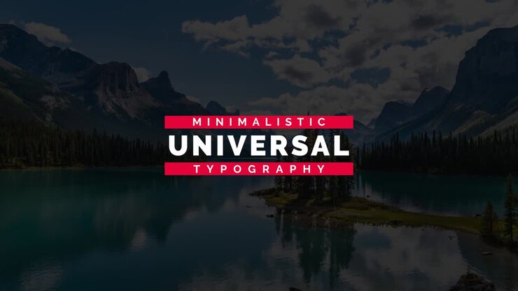 Creative and Animated Typography Design with Nature Background
