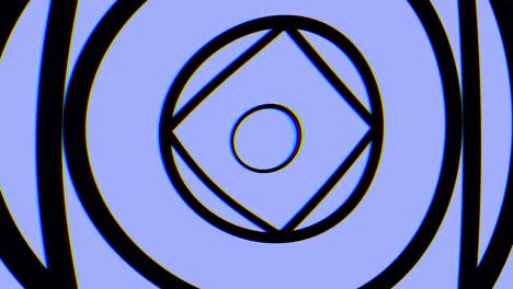 patrón geométrico abstracto con círculos y líneas