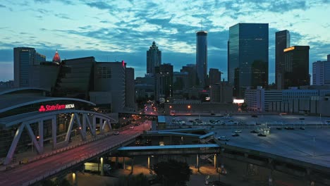 atlanta cityscape at twilight