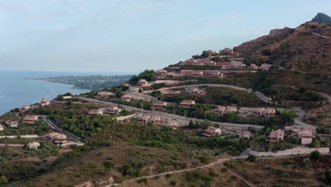 houses on the hillside on zakynthos island