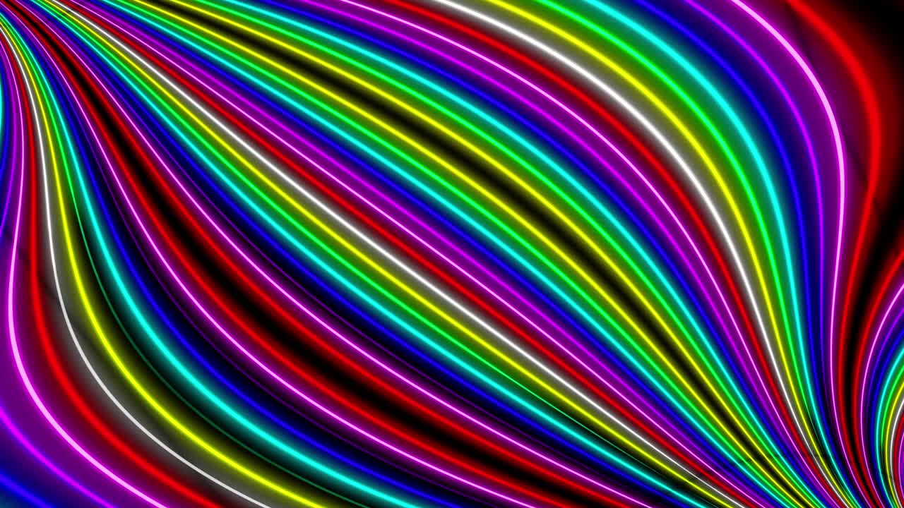 Neon line illumination animation motion graphics