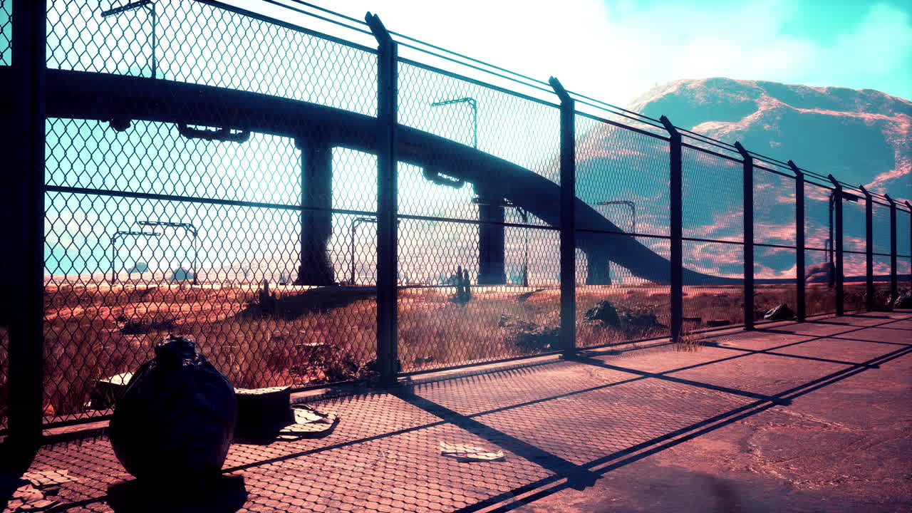 도시 의 포스트 아포칼립스 풍경