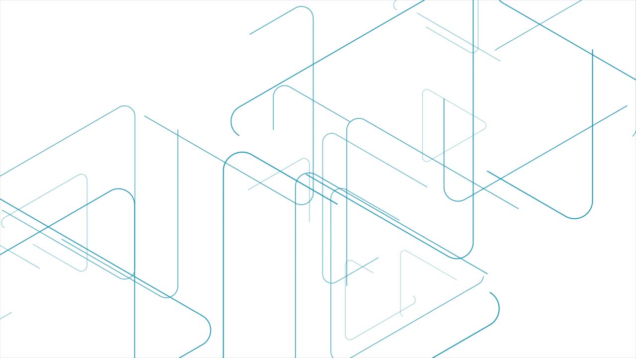 líneas triangulares azules tecnología fondo de movimiento futurista