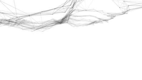 plexus fantasy abstrakte technologie. abstrakter geometrischer hintergrund mit beweglichen linien, punkten und dreiecken. wissenschaft. medizin und technologie. schleifenanimationen