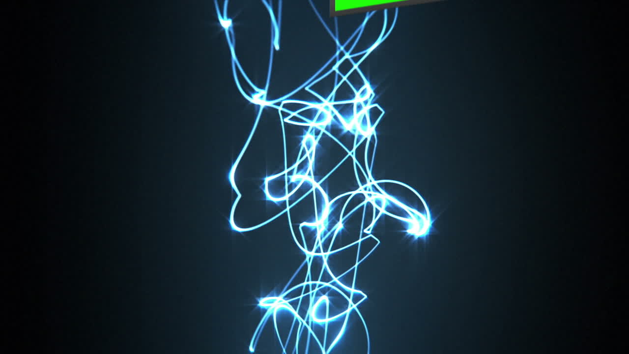 video de pantallas verdes con haces de luz