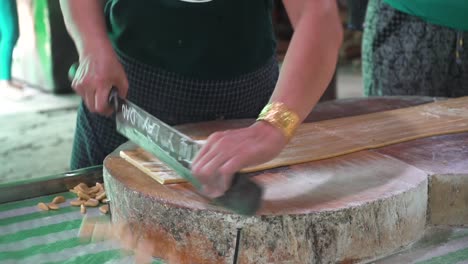 Chopping-of-coconut-candy-@-mekong-delta