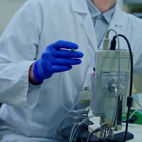 scientist working at laboratory