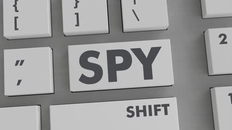 spy button pressing on keyboard