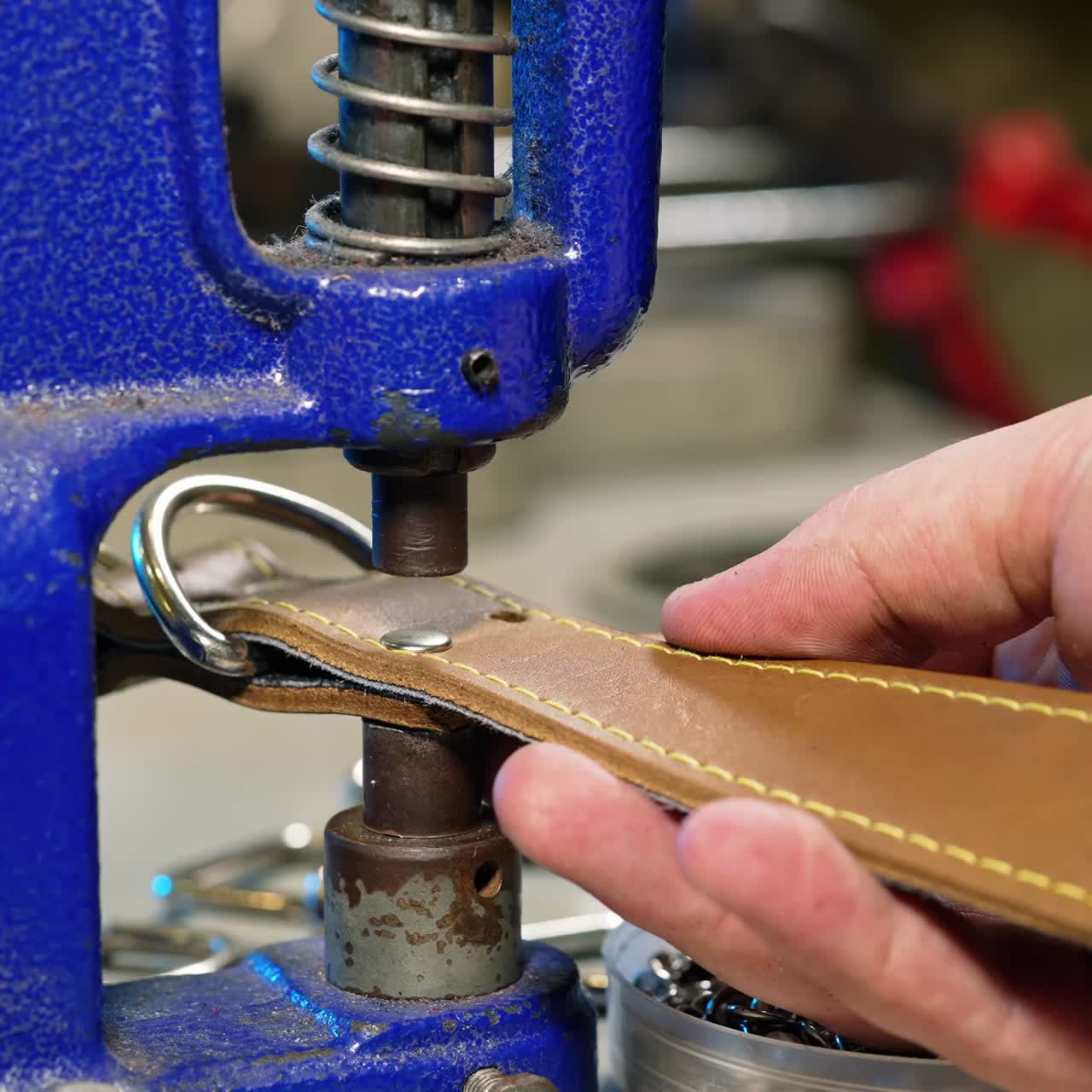 Female seamstress working with textile. Seamstress working with textile in fabric