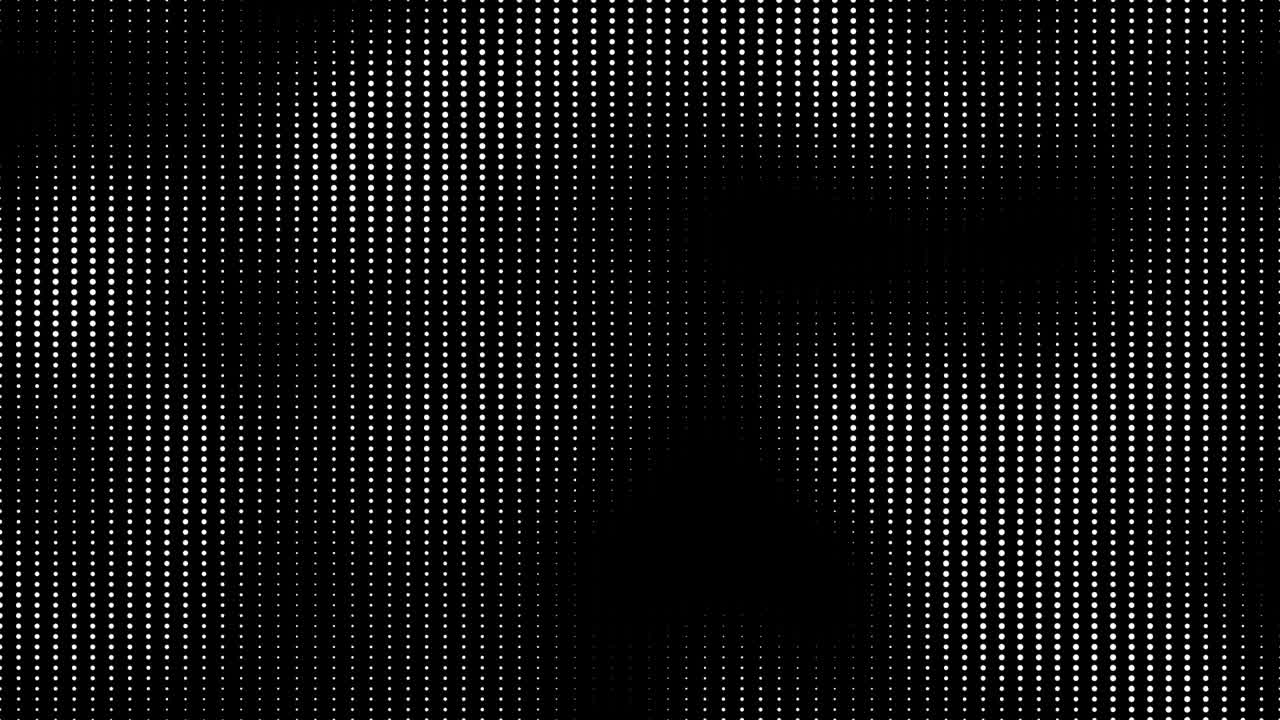 sfondo di movimento a punti a mezza tonalità senza cuciture. sfondo di cartoni animati a punti