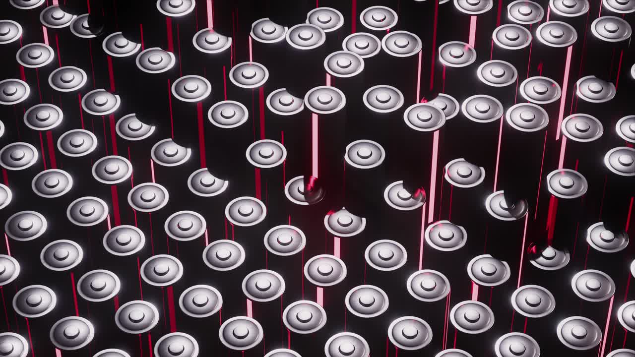 Carbon fiber based battery manufacturing for green energy. Loop 3d animation