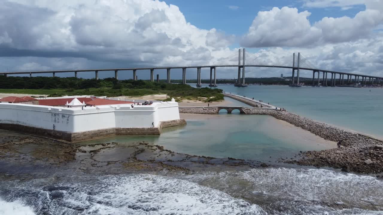 drone k 전설적인 브라질 해변의 나탈 브라질