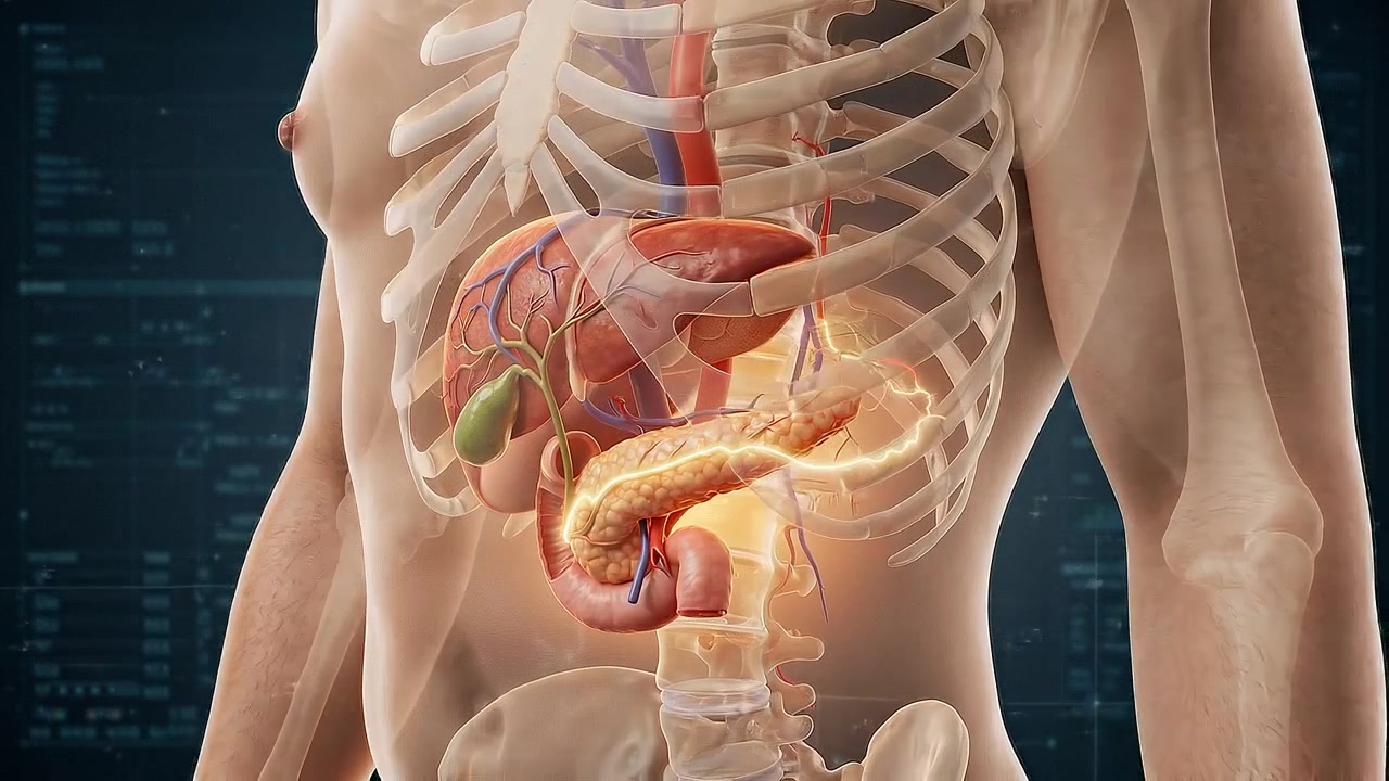 3D Medical Animation of Human Digestive System Organs