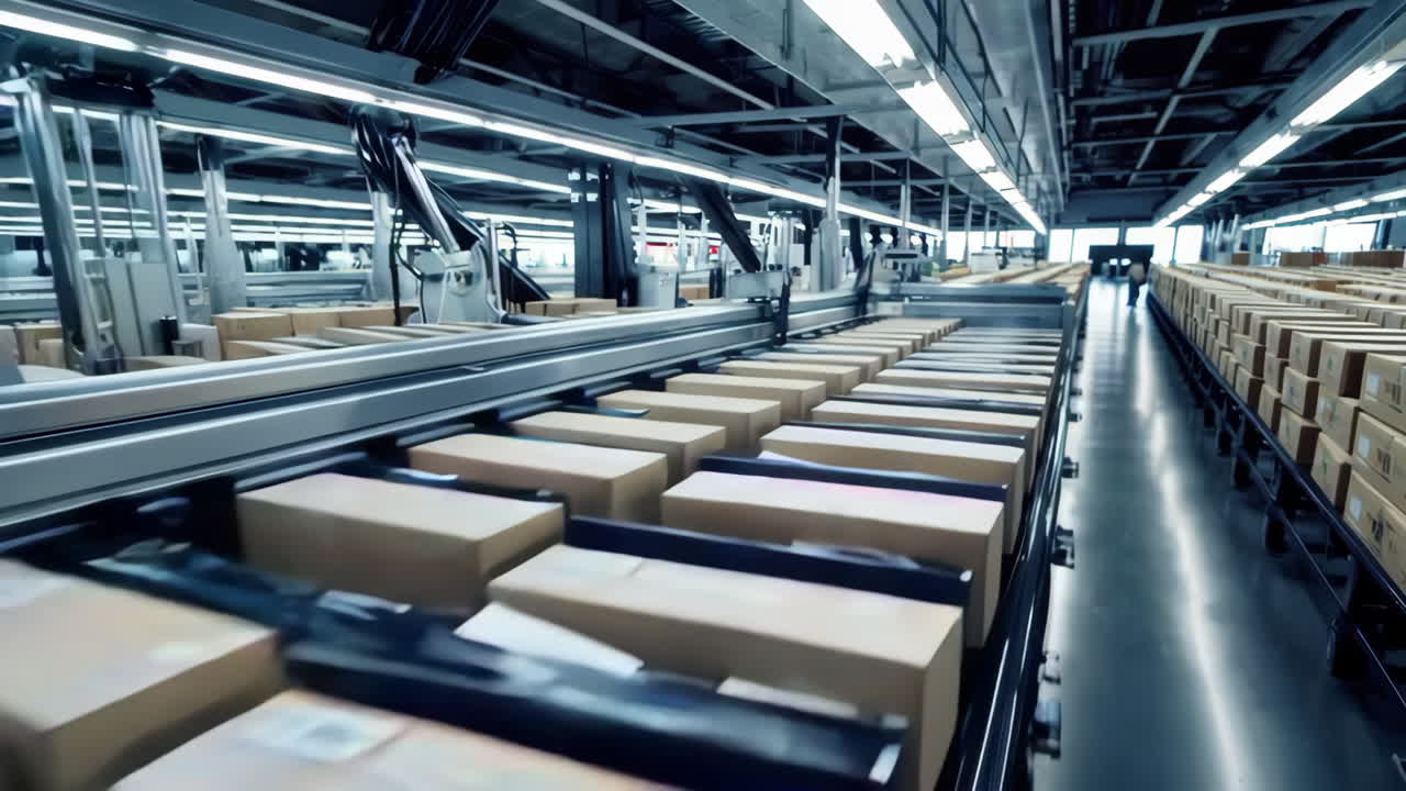 Automated Package Sorting in a Distribution Center