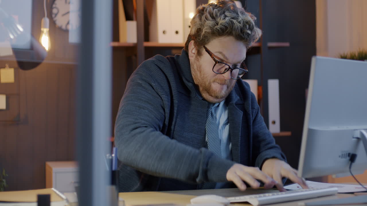 Stressed Office Worker