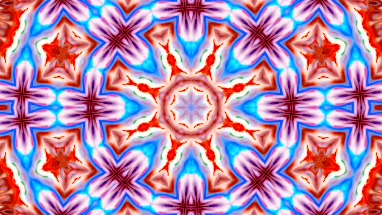 movimiento de fondo de kaleidoscopio abstractamente colorido