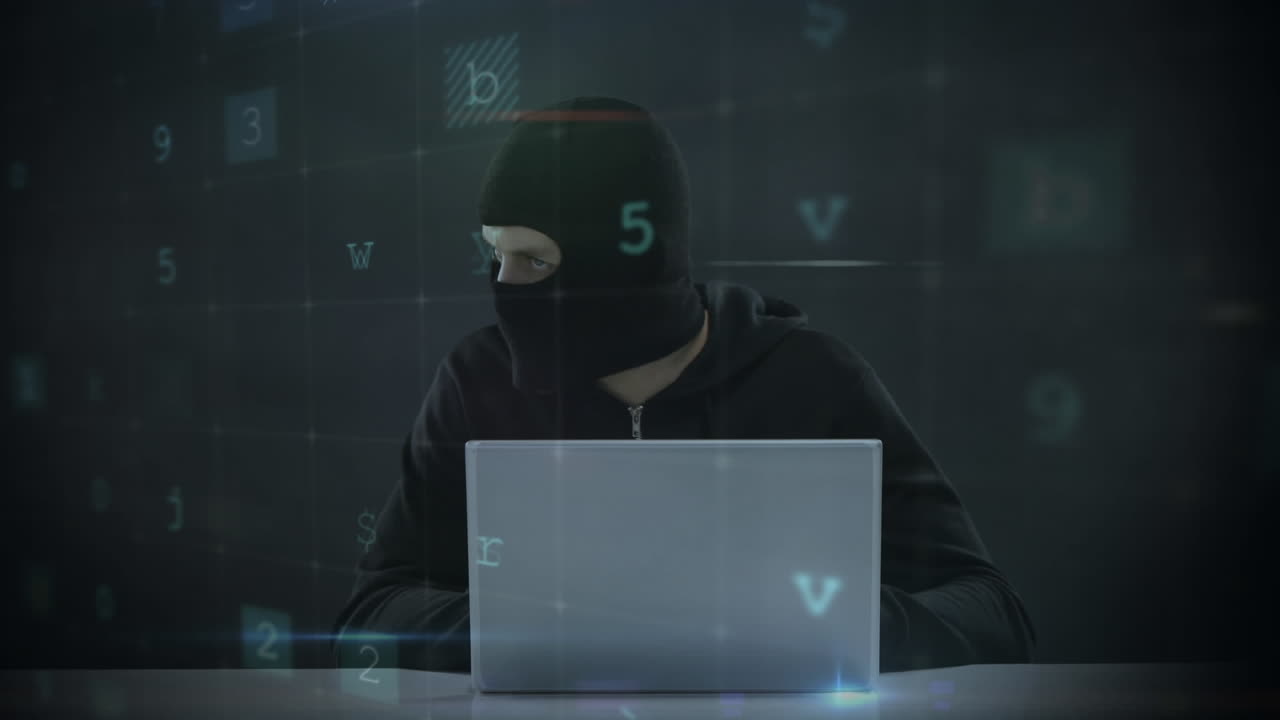 compuesto digital de un hacker