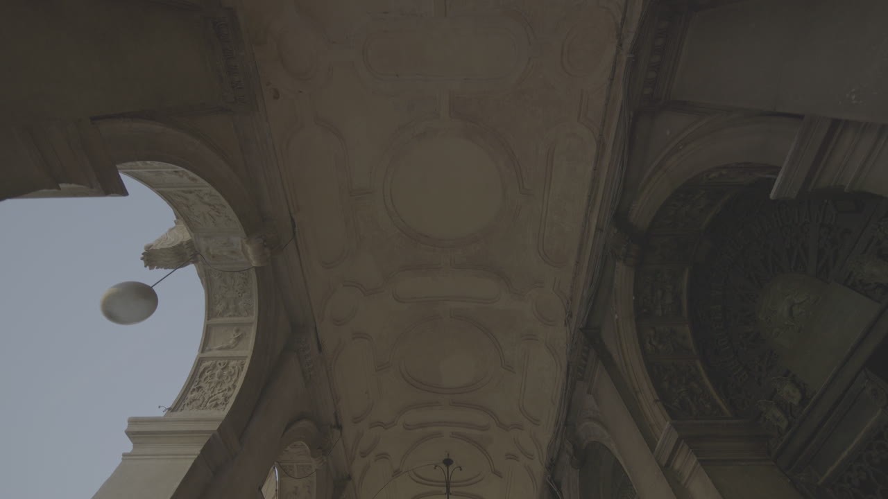 Architectural details of a historical building