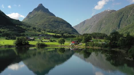 aerial footage beautiful nature norway