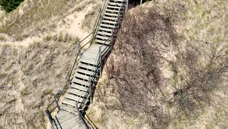 forward high angle track along the dunes