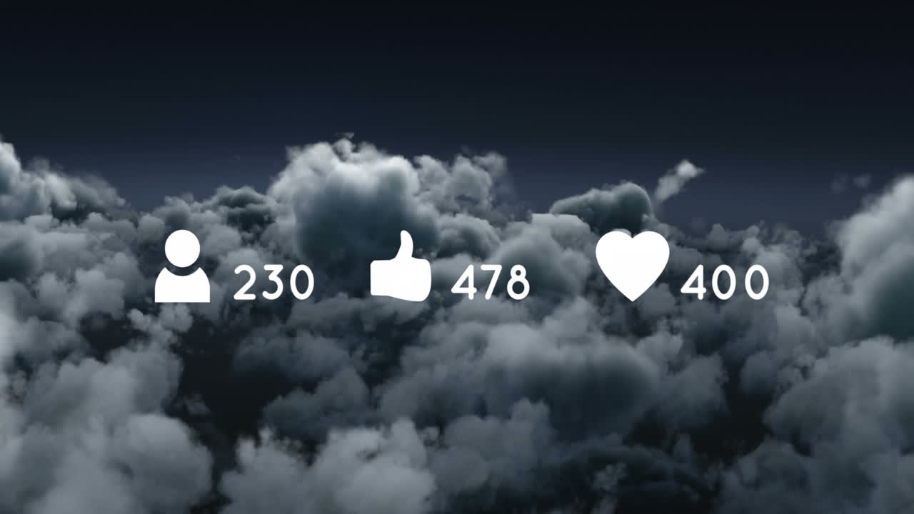 Stigende popularitet på sociale medier 4k