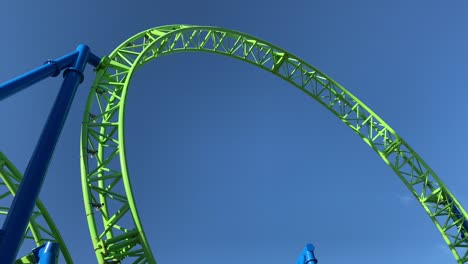 blue sky amusement roller coaster entertainment recreation ride