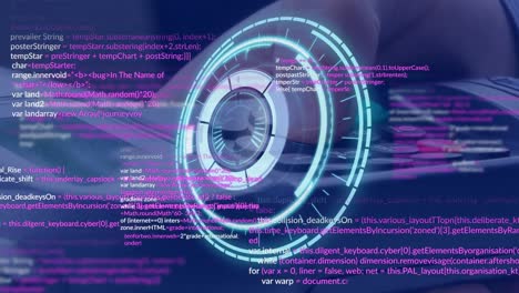 Animation-of-data-processing-over-hand-with-calculator