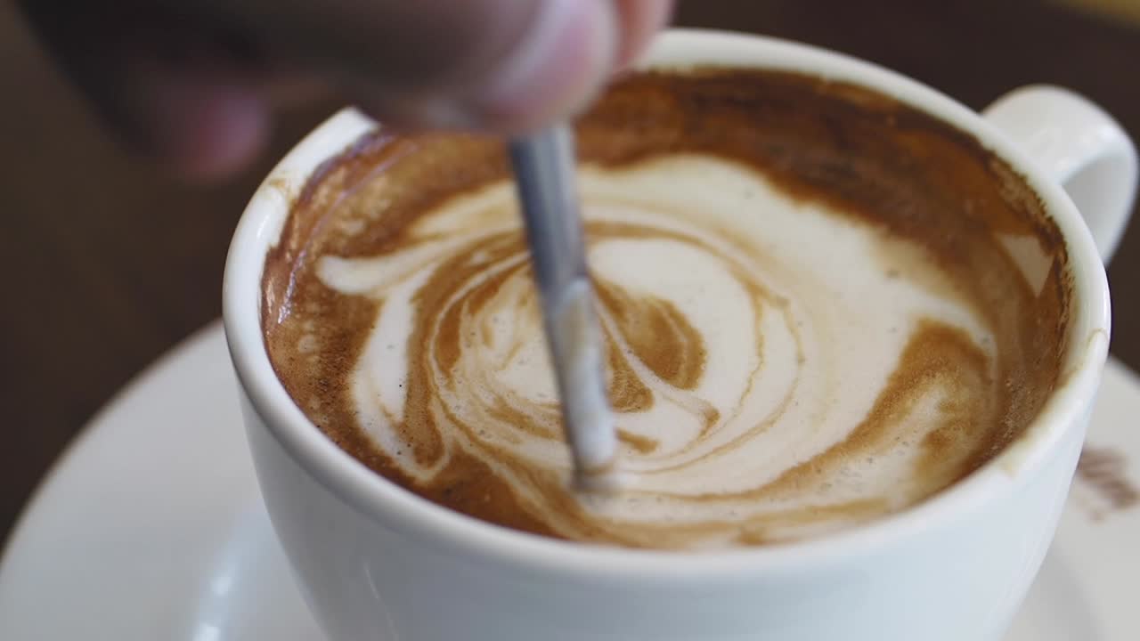 커피 컵의 클로즈업