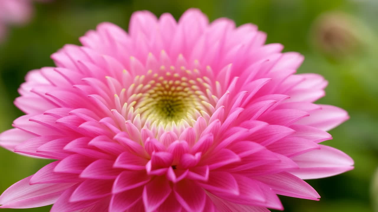 Vista dettagliata di una gerbera rosa in fiore