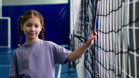 girl at the soccer field