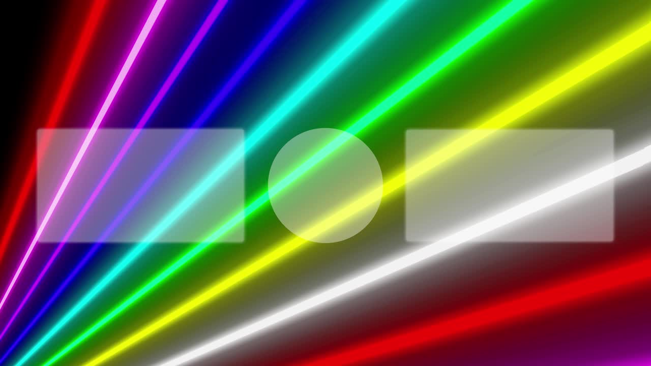 네온 표지판 바 라인 엔드 카드 엔딩 스크린 모션 그래픽