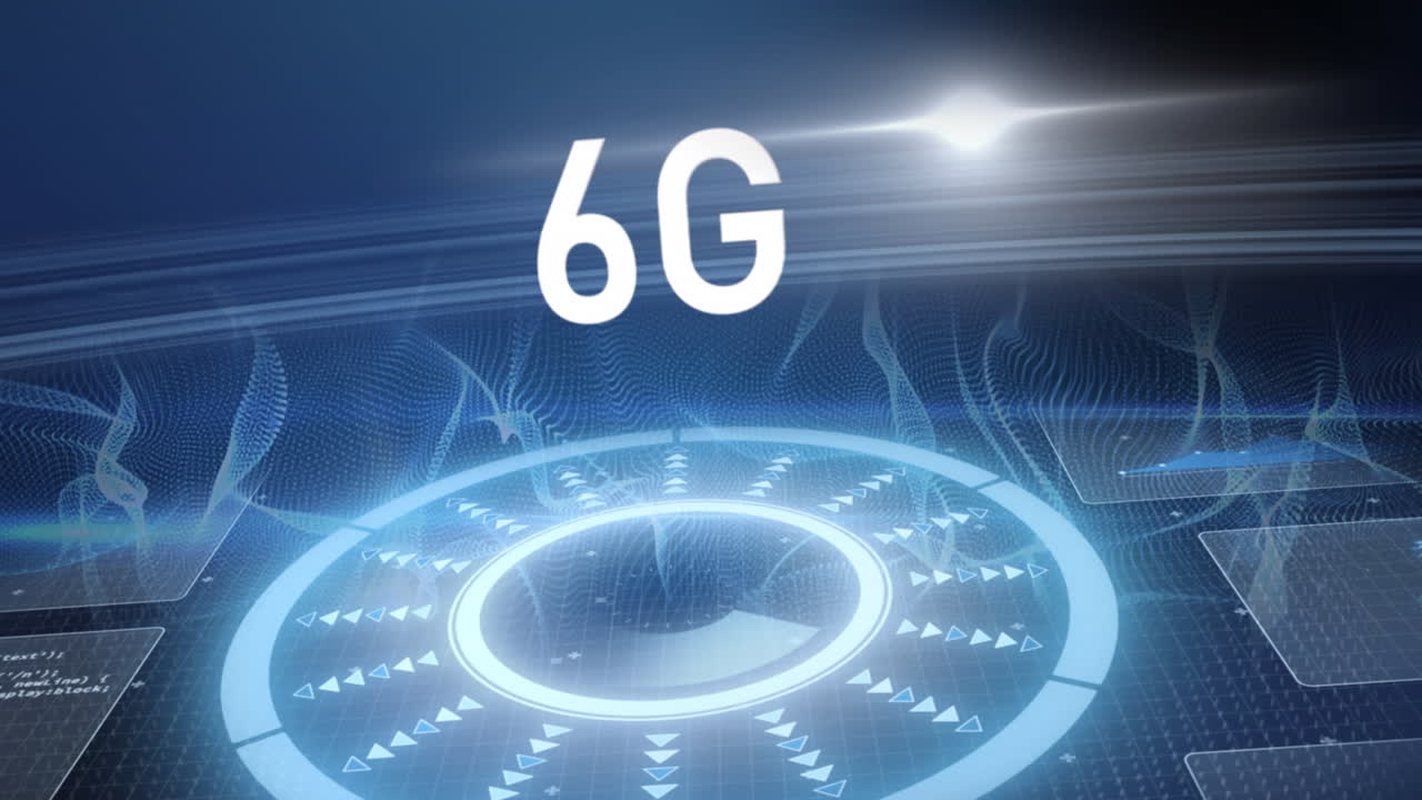 6g 텍스트 및 범위 스캔 및 데이터 처리의 애니메이션