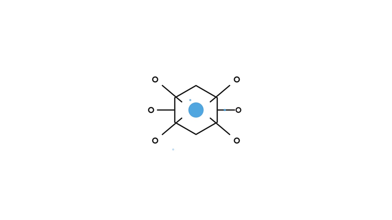 Animated Geometric Network Diagram Forming on White Background