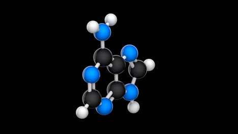 vitamin b4 (adenine). rgb + alpha (transparent) channel.