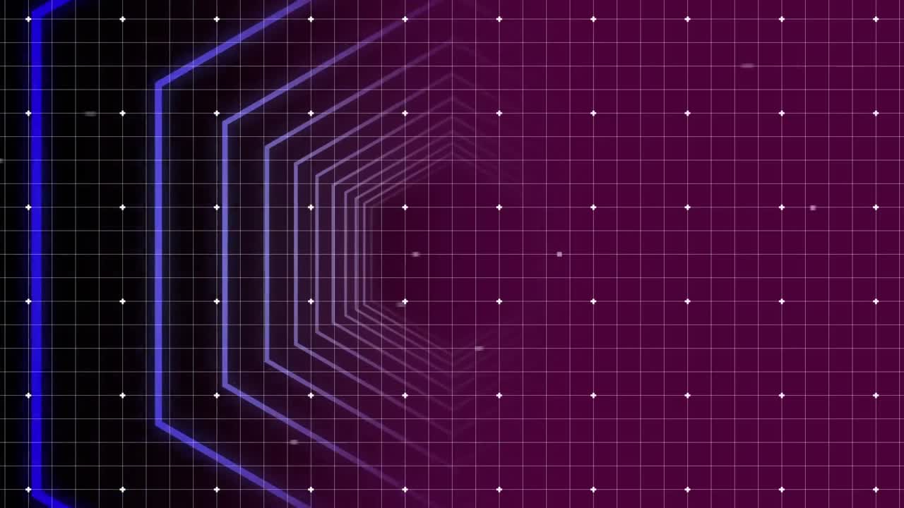 Moving through a hexagon shaped tunnel