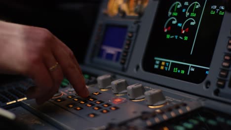 airplane cockpit with pilot