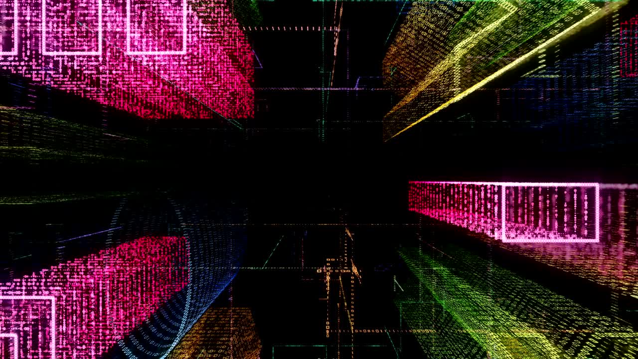 ciudad virtual abstracta dentro de un sistema informático. holograma 3d ciudad digital de grandes datos