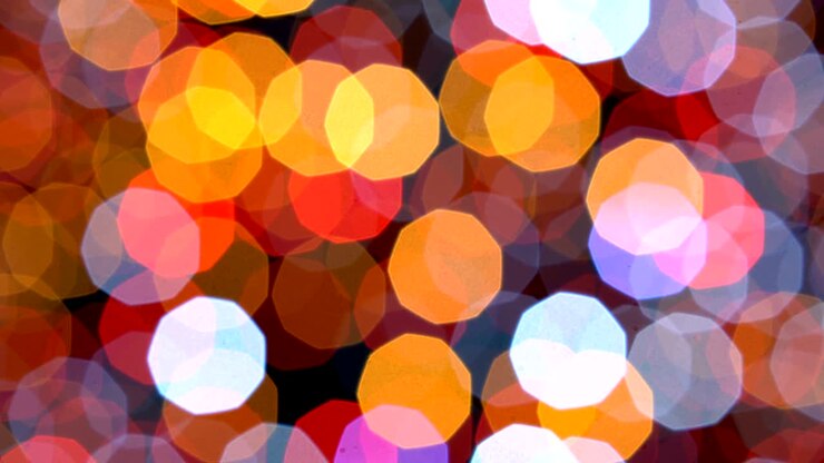 Colorful lights bokeh