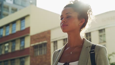 she's confident about making a great success in the city