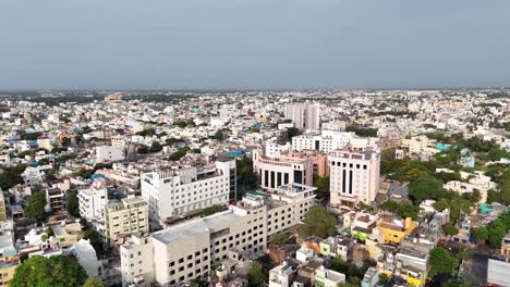 panoramic drone footage showcasing pondicherry’s french-style architecture