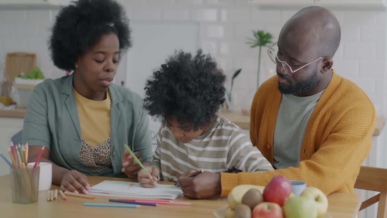 Family Coloring Together