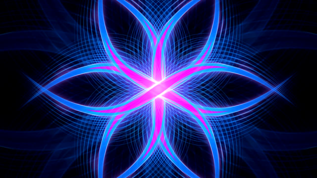 추상적인 배경, 마법의 그림, 검은색에 분홍색과 파란색