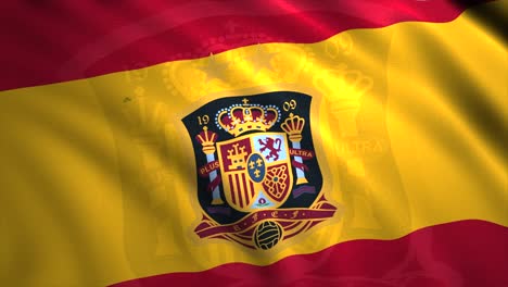 spanische nationalflagge mit wappen