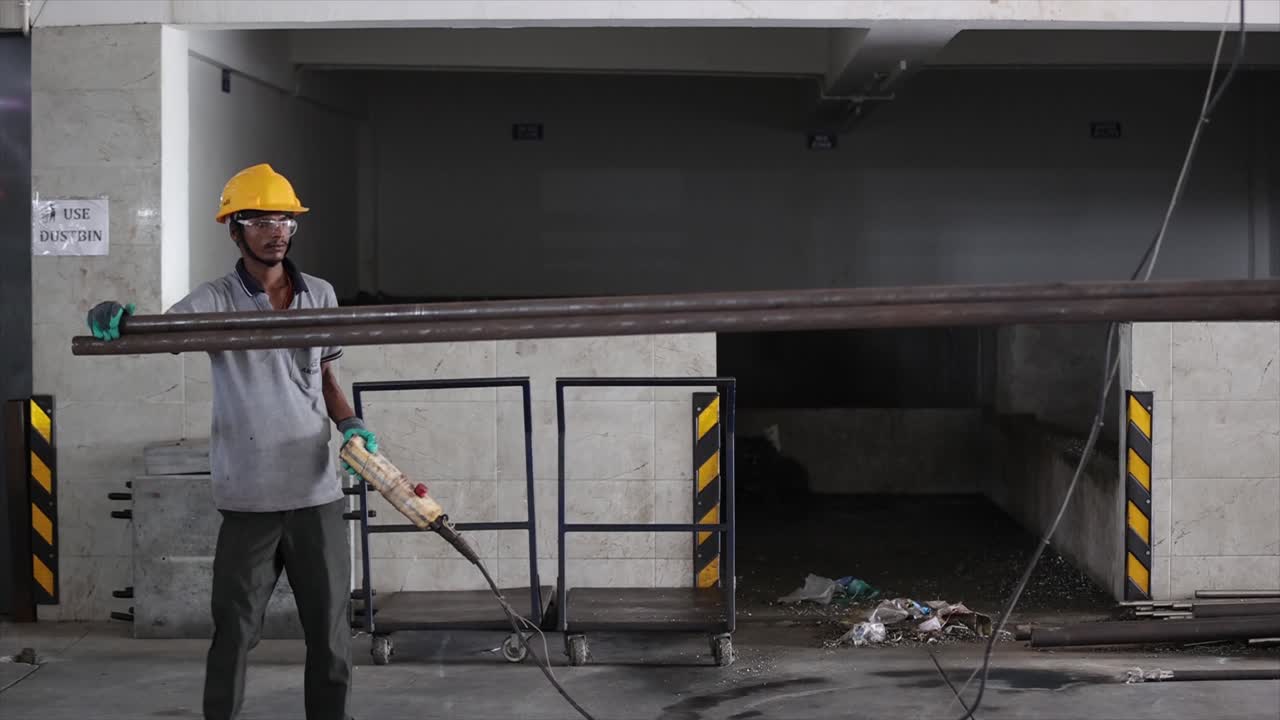 workers in a construction site