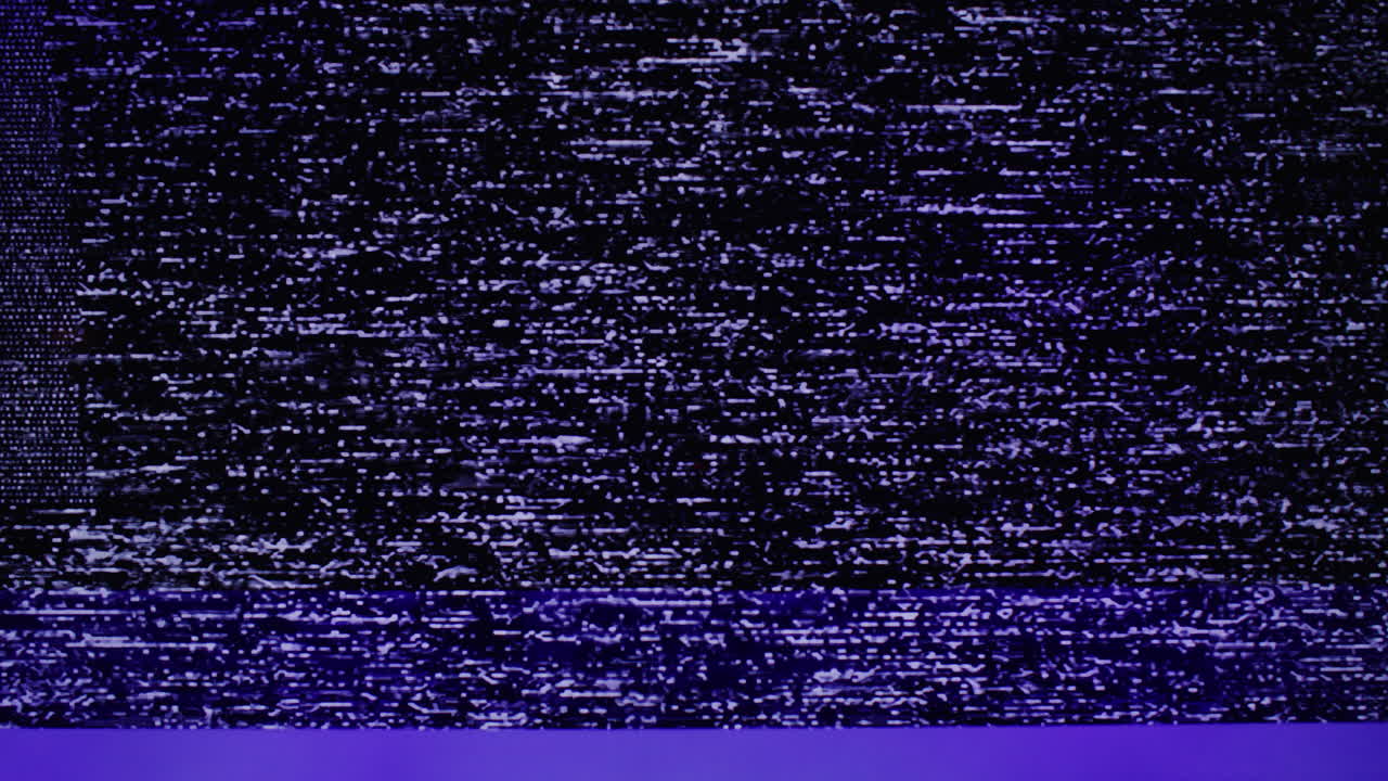 Real recordings of VHS weak signal glitches overlay